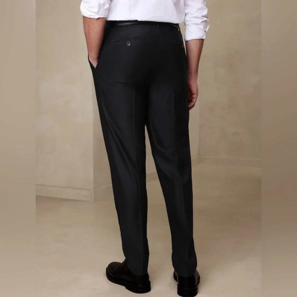 NWT Banana Republic Signature Italian Hopsack Suit Pant Men’s Sz 32L (#809141)